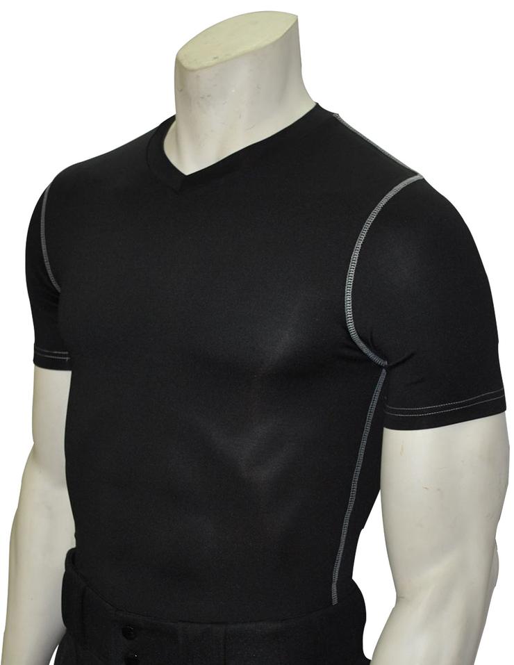 Black compression base layer shirt