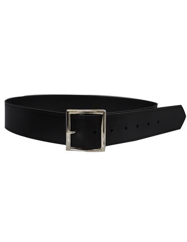 Black leather officials belt
