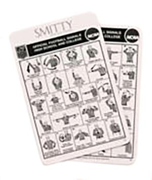 Smitty football signal card